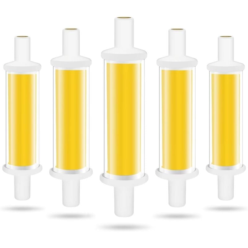 Ampoule led R7S 78mm, 4.2W R7S led Ampoules Équivalent 50W Lampe Halogène, Lumière Blanc Froid 6000K 600LM cob Tube led R7S, Non Dimmable, Angle de