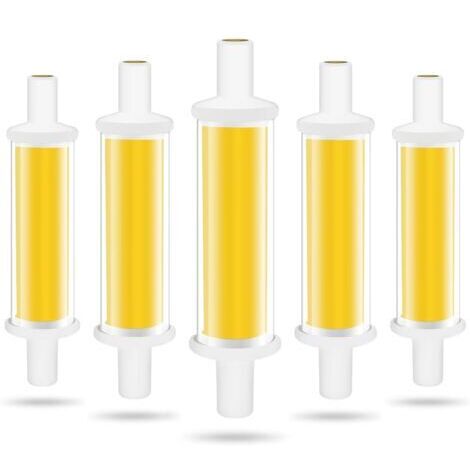 Ampoule LED R7S 78mm, 4.2W R7S LED Ampoules Équivalent 50W Lampe Halogène, Lumière Blanc Froid 6000K 600LM COB Tube LED R7S, Non Dimmable, Angle de Faisceau 360°, Sans Scintillement