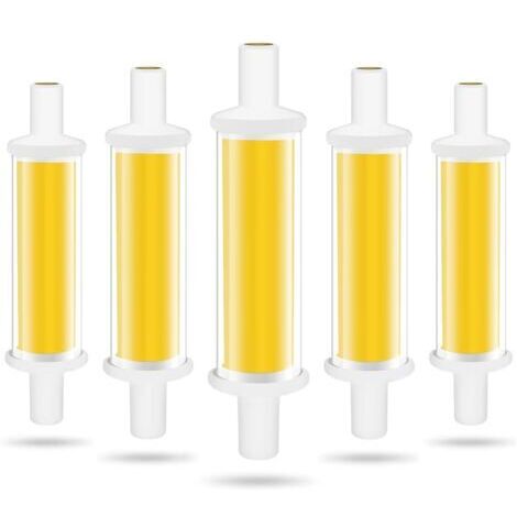 Ampoule LED R7S 78mm, 4.2W R7S LED Ampoules Équivalent 50W Lampe Halogène, Lumière Blanc Froid 6000K 600LM COB Tube LED R7S, Non Dimmable, Angle de Faisceau 360°, Sans Scintillement