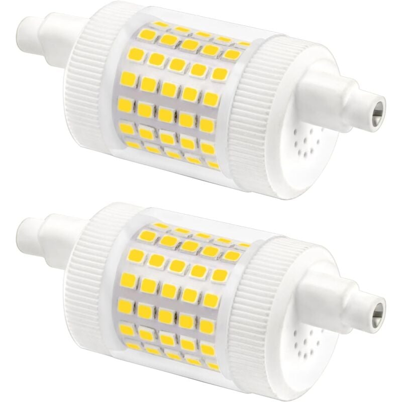 Ampoule led R7S 78mm Dimmable 15W Blanc Froid 6000K, 1500LM, ac 230V, Equivalent Crayon Halogène R7S 120W 100W, J78 led Linéaire pour Plafonnier