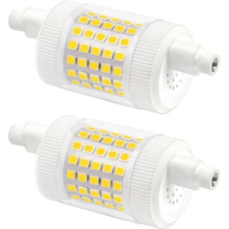 Ampoule LED R7S 78mm Dimmable 15W Blanc Froid 6000K, 1500LM, AC 230V, Equivalent Crayon Halogène R7S 120W 100W, J78 LED Linéaire pour Plafonnier Projecteur, lot de 2