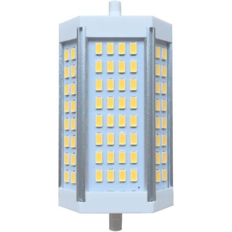 Ampoule LED R7S à intensité variable, 118 mm, 30 W, style DJ, 3 000 lm, éclairage mural/de sécurité/au sol, blanc chaud 3 000 K