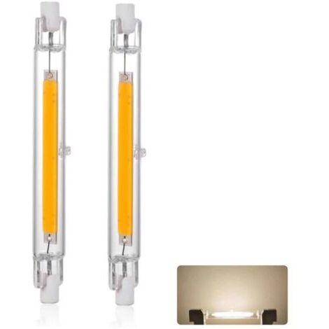 Ampoule LED R7S J118 118mm 30W - Blanc Naturel 4000K, Dimmable, 3000LM, Remplace Halogène 300W, Éclairage 360°, Lot de 2