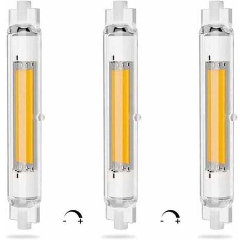 Gabrielle - Ampoule led R7S led 118 mm à intensité variable 20 w à double extrémité à économie d'énergie, blanc chaud 3000 k, sans scintillement,