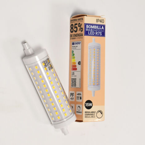 Ampoule LED R7S régulable 118mm - 1700lm - 230V - 15W - Blanc Neutre