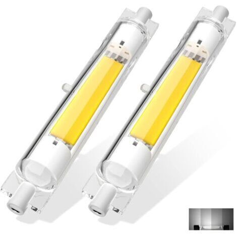 Ampoule LED R7s　R7S LED 118mm Dimmable 13W Blanc Chaud 3000K Sans Scintillement, Linéaire Ampoule LED R7S 118mm Remplacer Lampe Halogène J118 200W, 2000LM, 360 Degrés R7S COB LED Tubes pour p