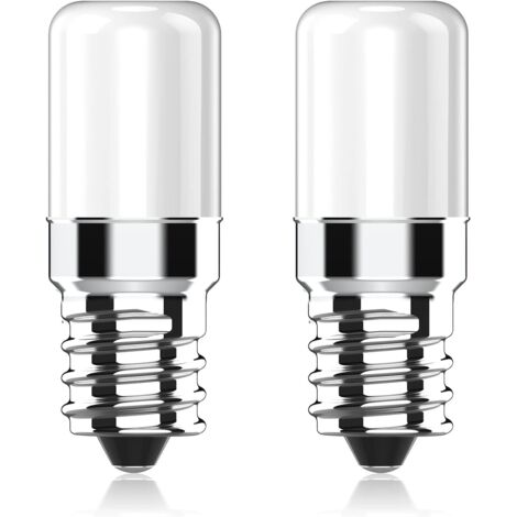Ampoule LED Réfrigérateur E14, 2W équivalent à 20W Halogène Ampoules, Blanc Chaud 2700K, 170LM, Petit culot à vis E14 lampe LED pour Frigo, Lampe de Sel, Machine a Coudre, Lot de 2