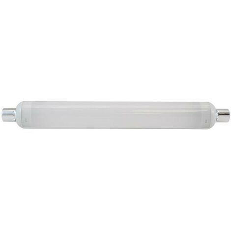 Tube LED Salle de bain 6W (55W) Type S19 Blanc chaud 3000°K opale