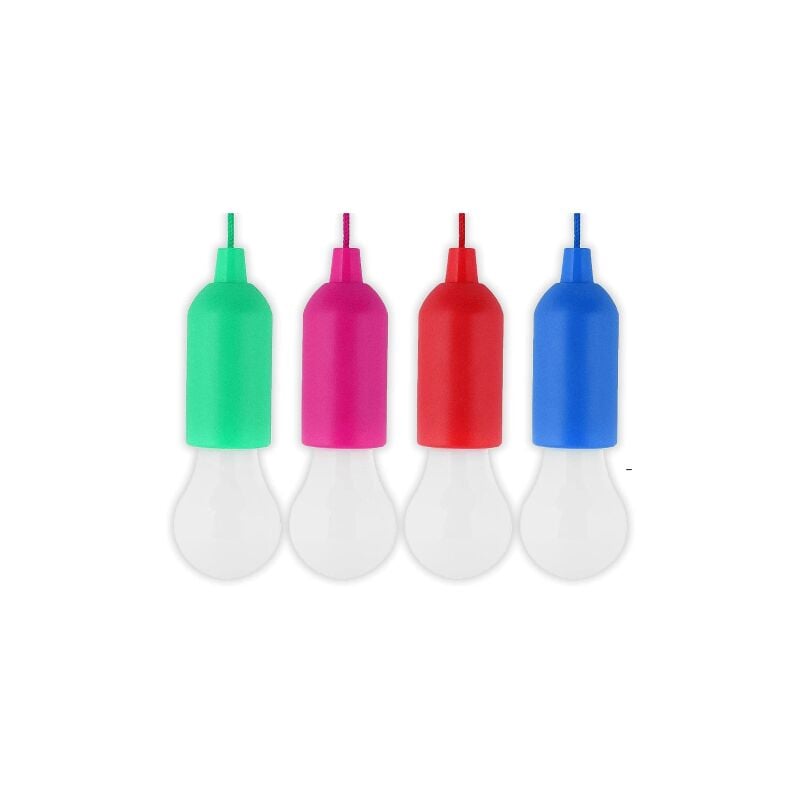 Ampoule led sans fil portable Handy Lux Colors avec batterie, allumage antichoc, diffe'rentes couleurs