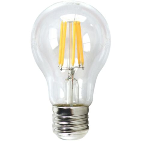 Ampoule LED silver electronic filament standard transprente 6w=80w - e27 - 3000k warm light - a++.