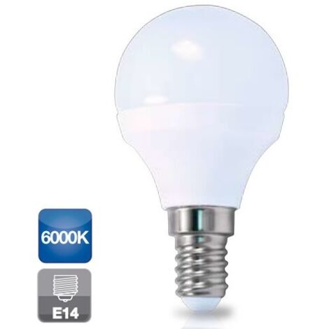 Ampoule led sphérique E14 5W lumière froide 6000K 470 lm GSC 2002341