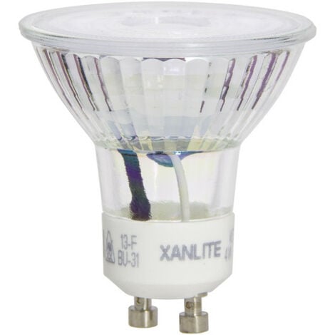 Xanlite - Ampoule LED spot dimmable, culot GU10, 5W cons. (50W eq.), lumière blanc chaud - VG50SD