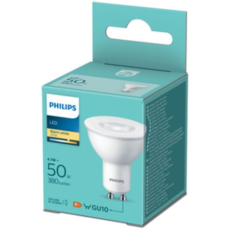 SIGNIFY Ampoule LED spot GU10 4,7W 2700K 380lm 36° Philips
