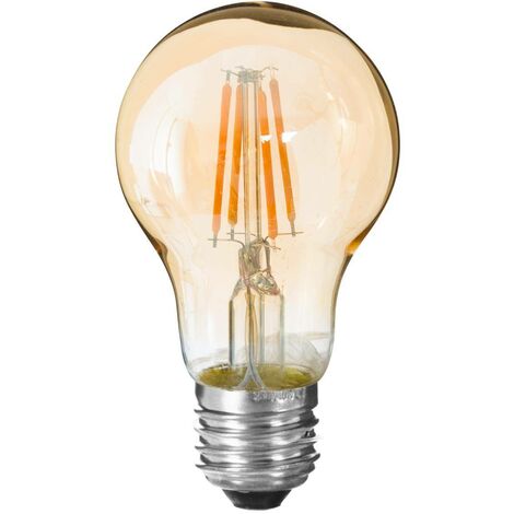 Ampoule LED Standard ambre droit D6cm E27 - Atmosphera créateur d'intérieur