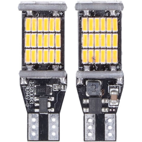 Ampoule LED T15 W16W 2 pièces - Lumière jaune pour feux de recul et stationnement