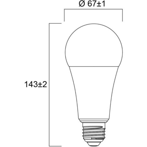 Ampoule LED TOLEDO GLS A68 E27 17,5W 2450lm 827 - SYLVANIA - 29599