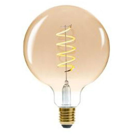 Ampoule Led Torsadée "Arco" 17cm Ambre