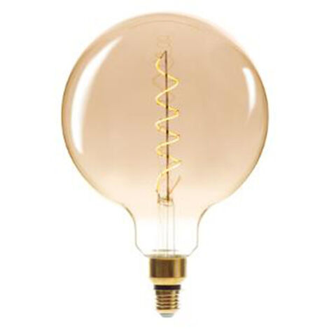 Ampoule Led Torsadée "Arco" 25cm Ambre