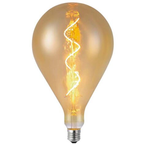 Ampoule LED V-TAC E27 4 W A160 à filament spiralé, ambre, blanc chaud