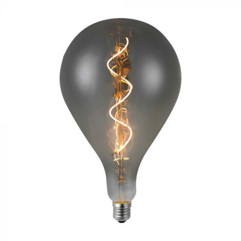 Ampoule LED V-TAC E27 4 W B160S Filament spiralé Verre fumé Blanc chaud
