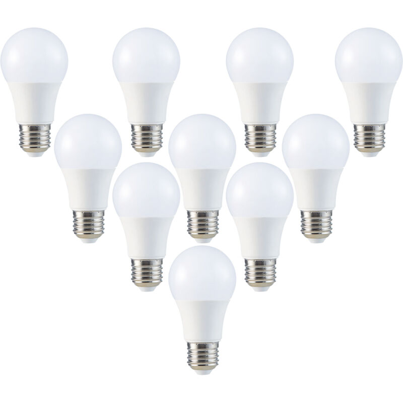Ampoule LED V-TAC VT-2099, E27, EEK : F, 8,5 W, 806 lm, 3000 K, lot de 10