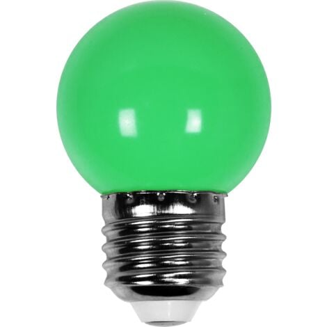 Ampoule Led Verte conçue pour Guirlande Guinguette IP65 1,3W - Ampoule Led E27 Verte - Ampoule 5cm pour Guirlande Guinguette Culot E27 Verte - Vert