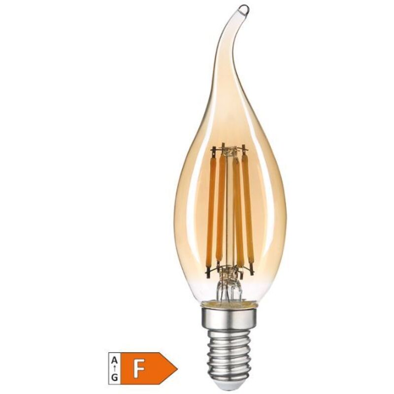 GSC - Vintage-Glühbirne Kerze Windstoß led 4W 2500K