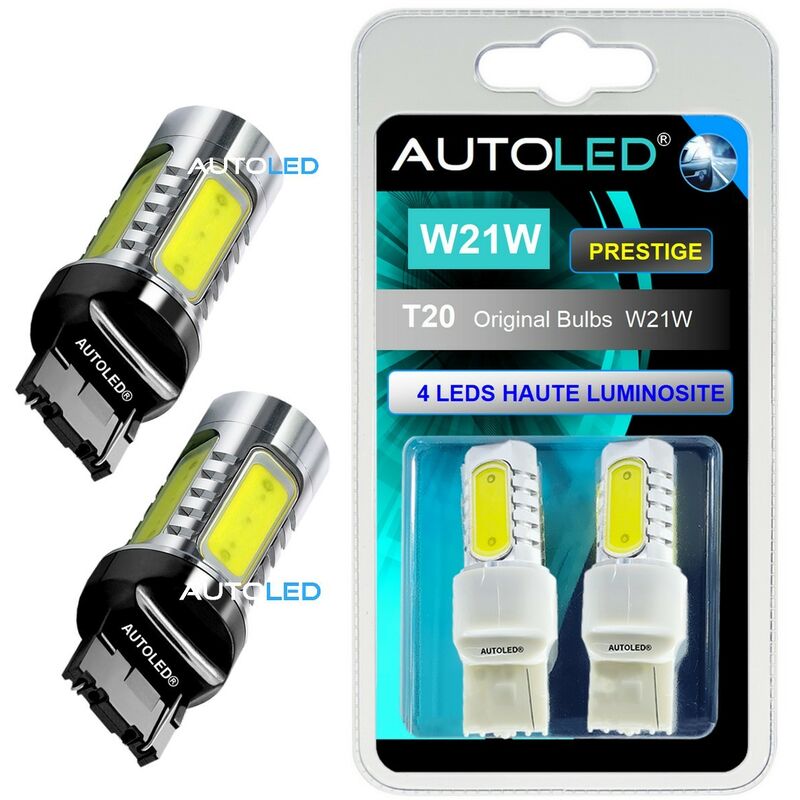 Autoled - Ampoule led W21W / 4 leds blanc / led T20 ®