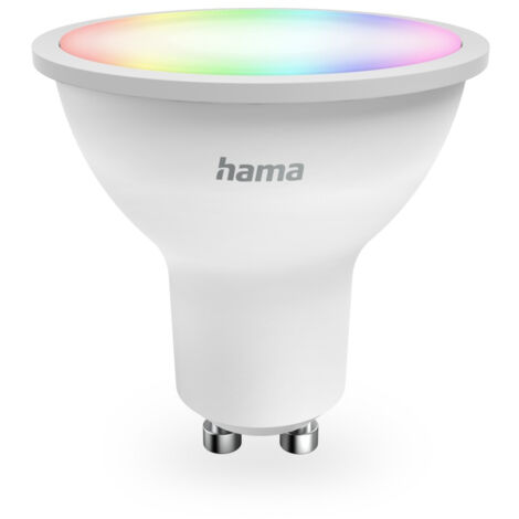 AMPOULE LED WI-FI INTELLIGENTE, GU10, MATE, 4,9W, RVBB, PR COMM. VOC./APPL. HAMA 00176642