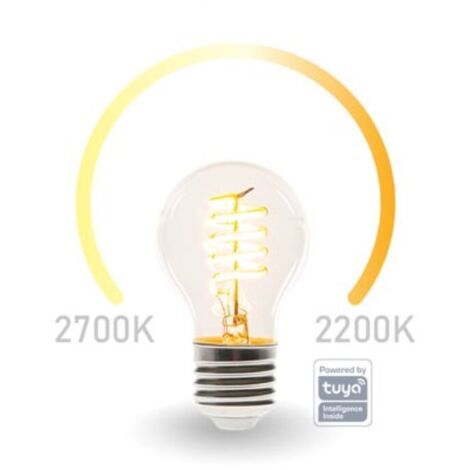 AMPOULE LED WIFI SMART - BLANC CHAUD & BLANC CHAUD INTENSE - E27 - A60 VELLEMAN SMART1210