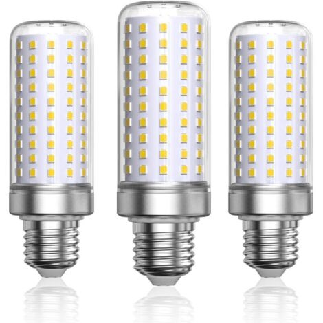 Ampoule Maïs LED E27 Blanc Froid 6000K, 1800LM, Équivaut à Ampoule Halogène 200W Lampe,Ampoules Maïs Lampe Led E27 pour salon, lustre, porche (Non dimmable,Lot de 3)