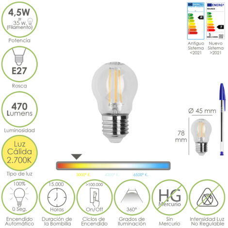 Ampoule Maurer LED 4.5W 470 Lumen E27