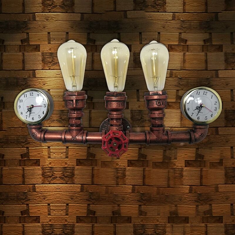Ampoule murale industrielle rétro avec finition cuivre - Classe énergétique a + +