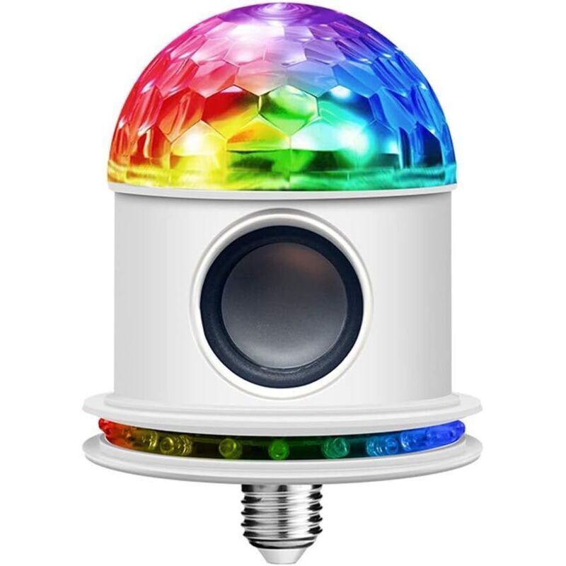 Ampoule musicale LED, haut-parleur Bluetooth E27 RGB, haut-parleur musique et lumière LED RGB sans fil, 6W
