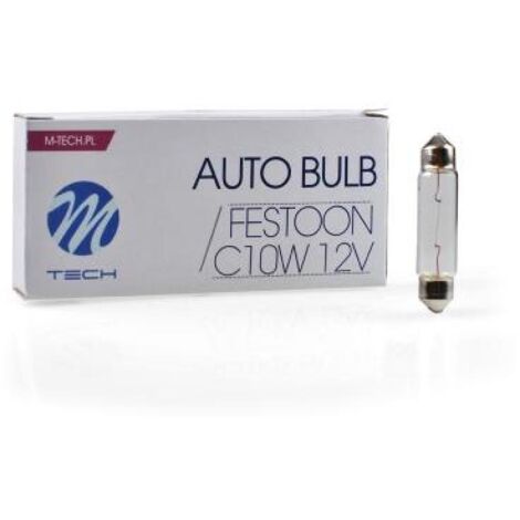 Ampoule Navette C10W T11x41 Sv8.5 12v 10w - BOITE De 10
