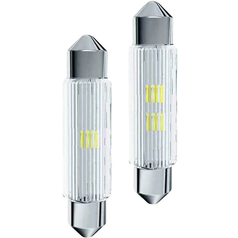 MSOE113964HE Ampoule navette led blanc froid S8.5 24 v/ac, 24 v/dc 27.4 lm X185291 - Signal Construct