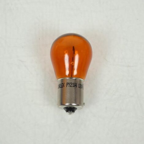 Ampoule orange clignotant Carlex pour moto OSP BAU15s 12V 21W