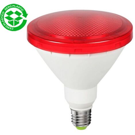 Ampoule PAR38 LED 15W rouge IP64 filetage E27 1200Lm.