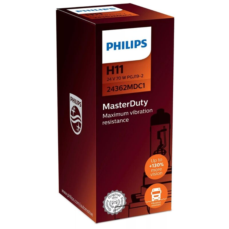 Philips - Ampoule pour éclairage avant H11 24V Master Duty