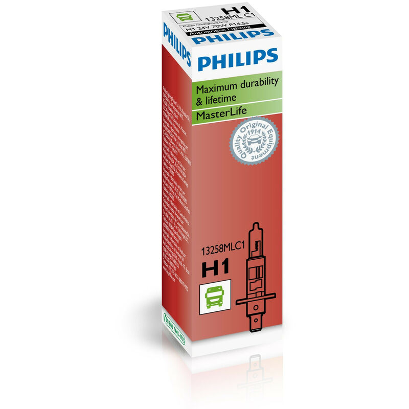 Ampoule H1 Masterlife 24V 70W P14,5s - Philips