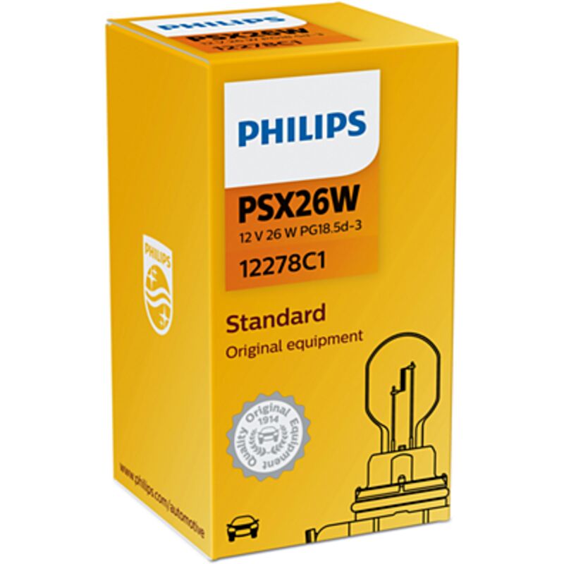 PHILIPS Light Bulbs AUDI,MERCEDES-BENZ,BMW 12278C1 GOC38874930,PSX26W Bulb, spotlight