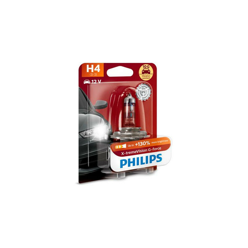 Philips - Ampoule X-tremeVision G-Force H4 12V 60/55W