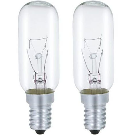 Ampoule Pour Hotte Aspirante E14 Incandescent, 40W 230V 2700K Blanc Chaud Dimmable Pack de 2 [Classe énergétique F]