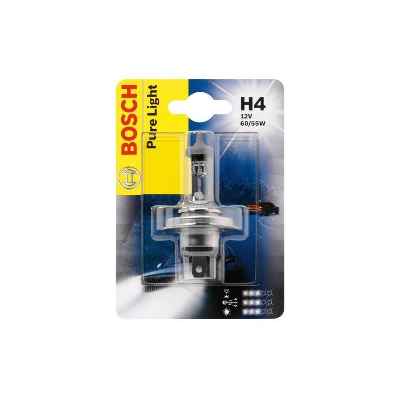 Bosch - ampoule pure light 1 H4 12V 60/55W 684104
