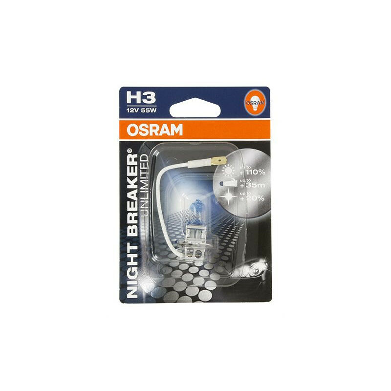 Osram - Ampoule H3 Night Breaker - 12V 55W Pk22s - Blister 1 ampoule