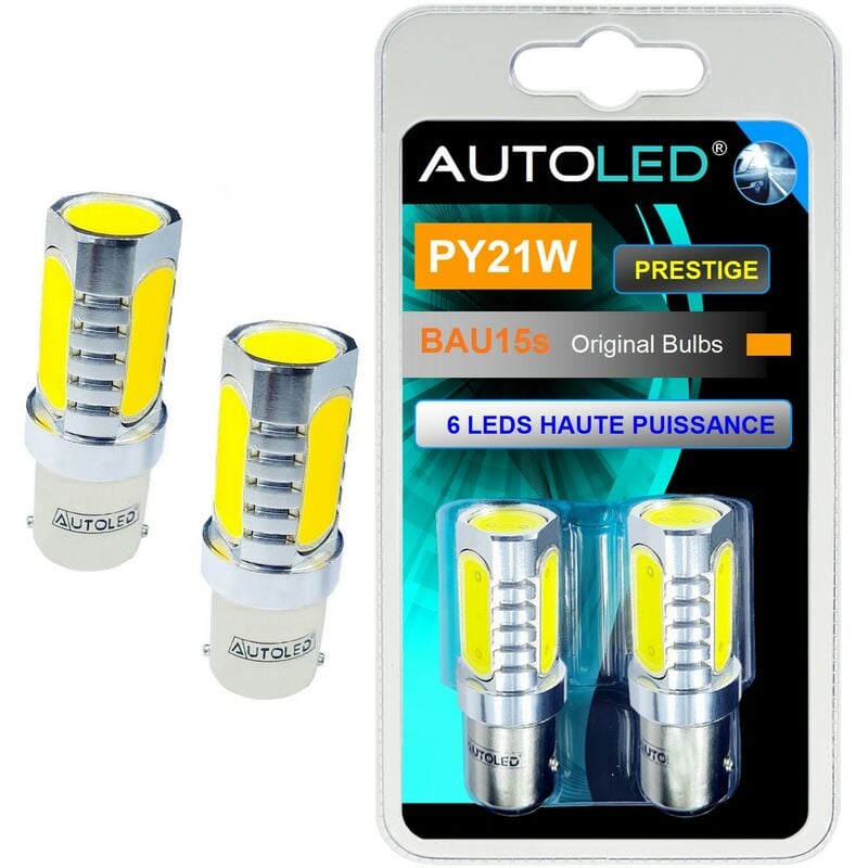 Ampoule PY21W Clignotant LED/ 4 LEDS ORANGE AUTOLED®