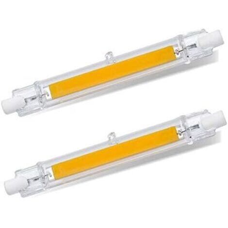Ampoule R7S LED 118mm Blanc Froid 6000K, 1200LM, R7S 13W COB LED Équivalent Halogène R7S J118 100W 120W, 360 Degrés, Non-dimmable, LED R7S 118mm Slim pour Plafonnier/Lampadaire, lot de 2