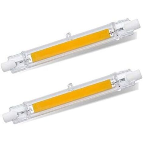 Ampoule R7S LED 118mm Blanc Froid 6000K, 1200LM, R7S 13W COB LED Équivalent Halogène R7S J118 100W 120W, 360 Degrés, Non-dimmable, LED R7S 118mm Slim pour Plafonnier/Lampadaire, lot de 2