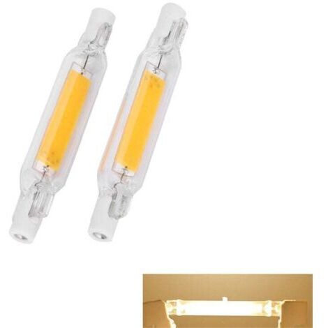 Ampoule R7S LED 78mm Dimmable, 5W Ampoule LED R7S 78mm COB Lampe, R7S LED Bulbs Remplace les Ampoules Halogènes R7S