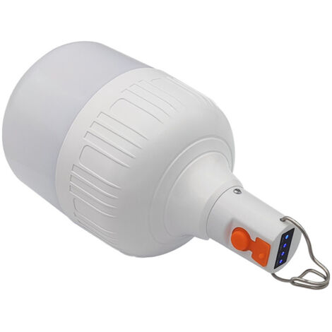 Ampoule rechargeable pour marché nocturne, éclairage de stand, éclairage d'extérieur, maison, urgence, chargement USB